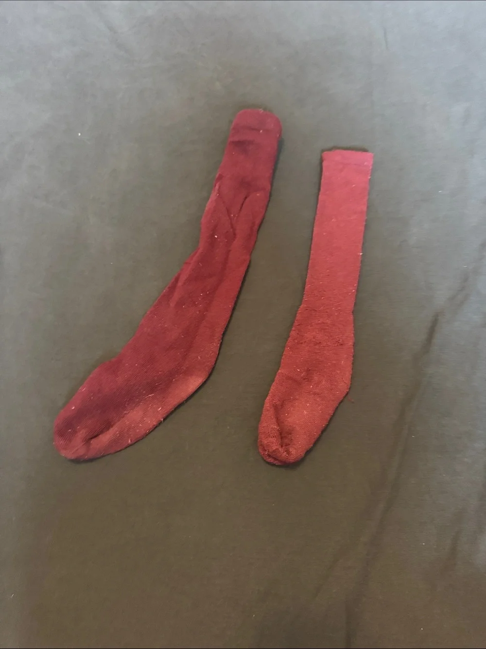 Men's Crew Socks in Burgundy - Pack of 2